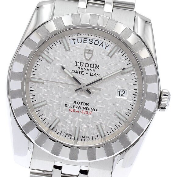 TUDOR Classic Date Day 23010 Silver Dial Automatic Men's Watch - Picture 3 of 11